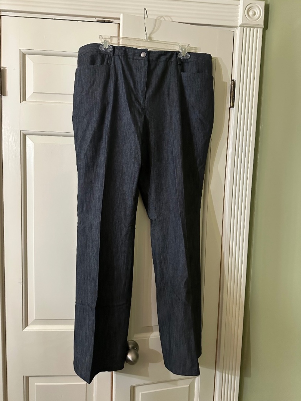 Peter Nygard || Gray Straight Leg Pants || Size 16 || 70% Cotton
